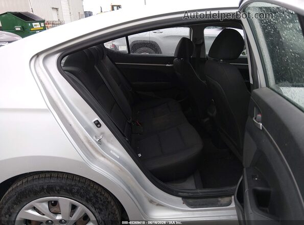 KMHD74LF3KU775369 2019 HYUNDAI ELANTRA Silver Vista de la etiqueta del VIN