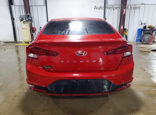 KMHD74LF3KU791247 2019 HYUNDAI ELANTRA Red უკანა ხედი