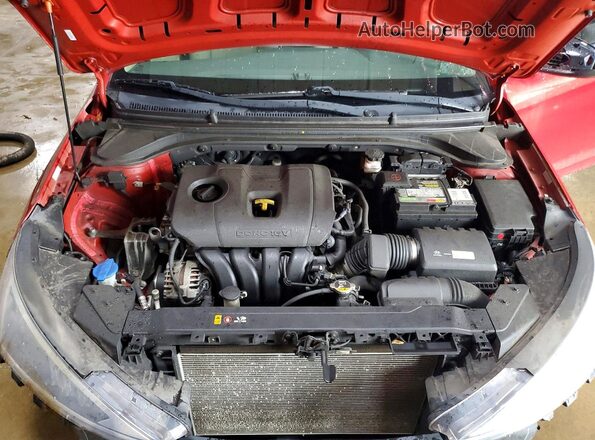 KMHD74LF3KU791247 2019 HYUNDAI ELANTRA Red უკანა სალონის ხედი