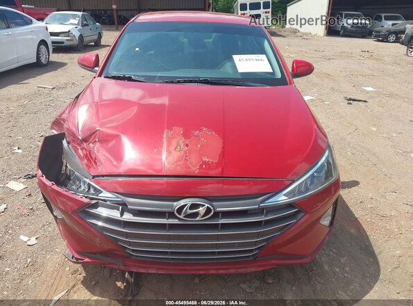 KMHD74LF3KU841998 2019 HYUNDAI ELANTRA Red Widok z przodu