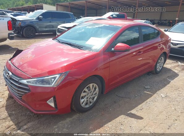 KMHD74LF3KU841998 2019 HYUNDAI ELANTRA Red Przód lewy