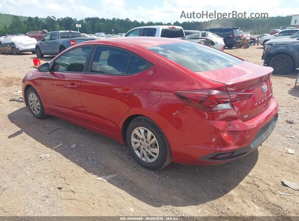 KMHD74LF3KU841998 2019 HYUNDAI ELANTRA Red Tył lewy