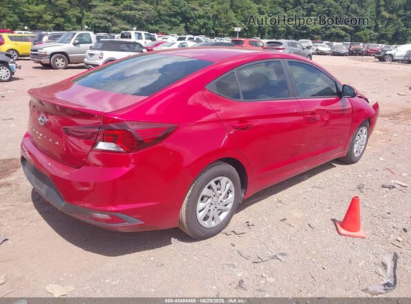 KMHD74LF3KU841998 2019 HYUNDAI ELANTRA Red Tył prawy