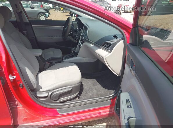 KMHD74LF3KU841998 2019 HYUNDAI ELANTRA Red Widok wnętrza z przodu
