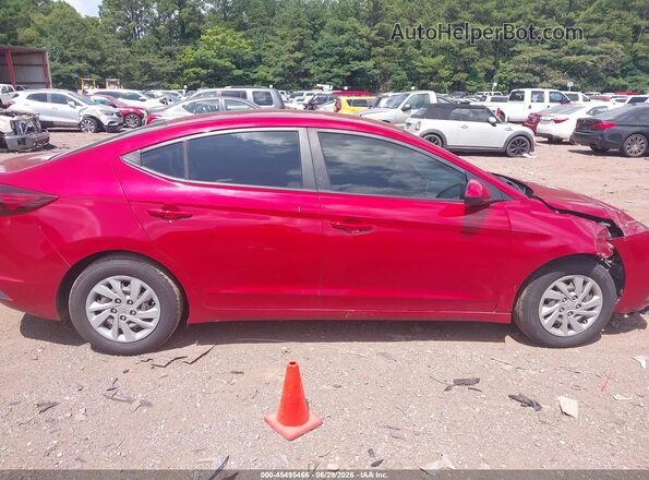 KMHD74LF3KU841998 2019 HYUNDAI ELANTRA Red Widok wnętrza z tyłu