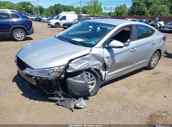 KMHD74LF3LU952035 2020 HYUNDAI ELANTRA Silver Vista tres cuartos delantera izquierda