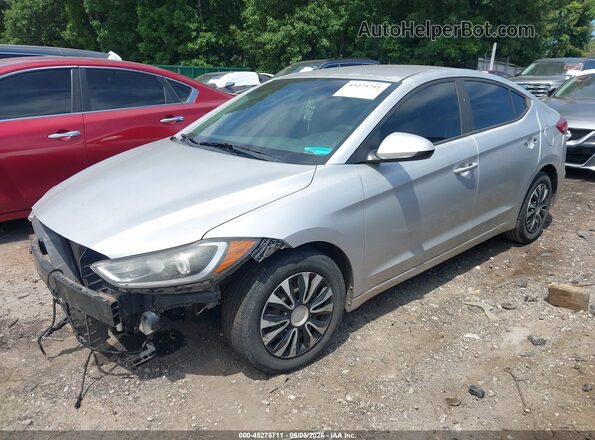 KMHD74LF4HU073232 2017 HYUNDAI ELANTRA Silver Vista tres cuartos delantera izquierda