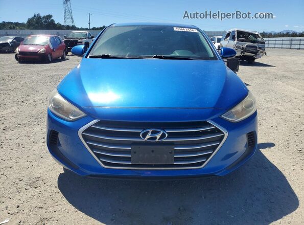 KMHD74LF4HU085767 2017 HYUNDAI ELANTRA Blue 