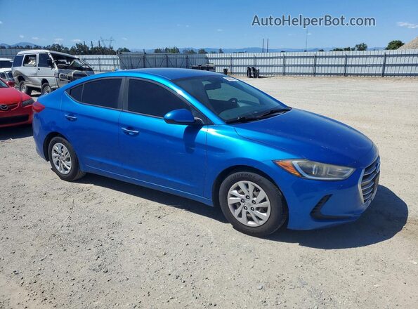 KMHD74LF4HU085767 2017 HYUNDAI ELANTRA Blue 
