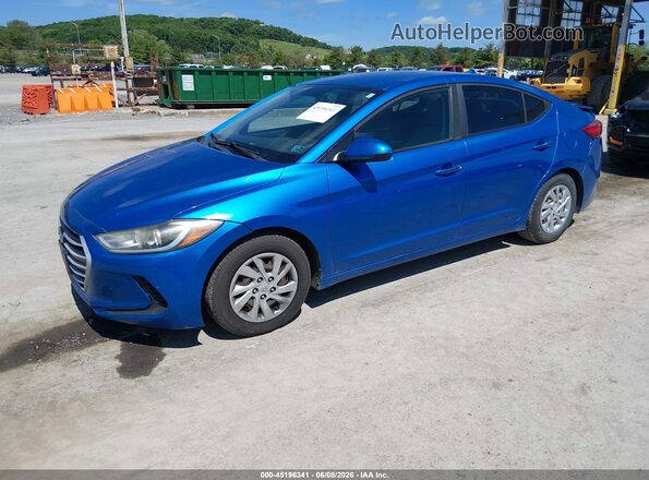 KMHD74LF4HU338876 2017 HYUNDAI ELANTRA Blue 