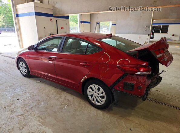 KMHD74LF4HU357461 2017 HYUNDAI ELANTRA Burgundy Tył lewy