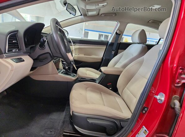 KMHD74LF4HU357461 2017 HYUNDAI ELANTRA Burgundy Widok wnętrza z przodu