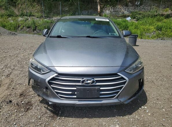 KMHD74LF4JU469697 2018 HYUNDAI ELANTRA Gray 