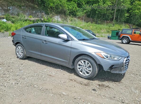 KMHD74LF4JU469697 2018 HYUNDAI ELANTRA Gray 