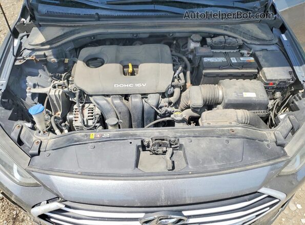 KMHD74LF4JU469697 2018 HYUNDAI ELANTRA Gray 