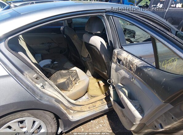KMHD74LF4JU523984 2018 HYUNDAI ELANTRA Gray Вид наклейки з VIN-кодом