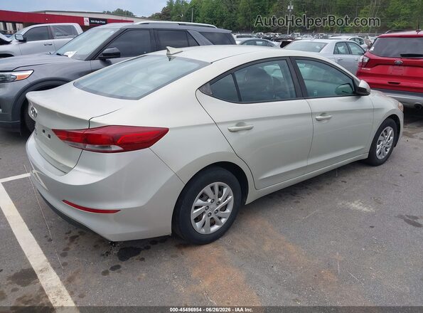 KMHD74LF5HU082098 2017 HYUNDAI ELANTRA Серебряный Задняя правая четверть
