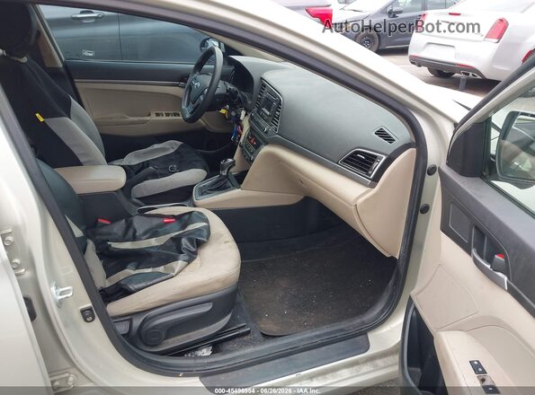 KMHD74LF5HU082098 2017 HYUNDAI ELANTRA Серебряный Вид салона спереди