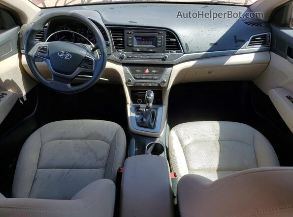 KMHD74LF5HU409177 2017 HYUNDAI ELANTRA Red Widok deski rozdzielczej