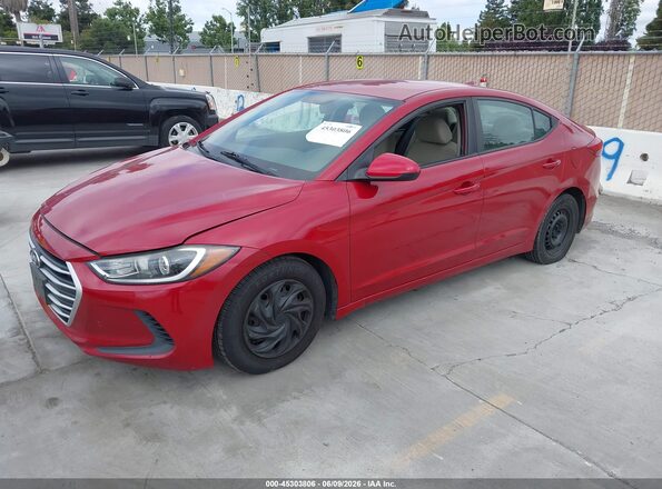 KMHD74LF5HU418204 2017 HYUNDAI ELANTRA Red Front left