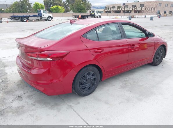 KMHD74LF5HU418204 2017 HYUNDAI ELANTRA Red Rear right
