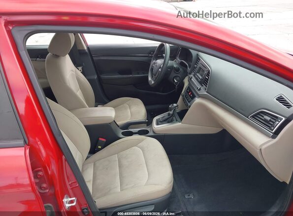 KMHD74LF5HU418204 2017 HYUNDAI ELANTRA Red Front interior view