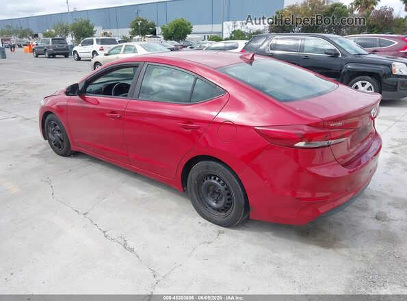 KMHD74LF5HU418204 2017 HYUNDAI ELANTRA Red Rear left