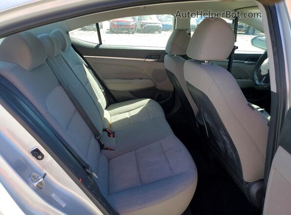 KMHD74LF5KU781156 2019 HYUNDAI ELANTRA Silver Հետևի նստատեղերի տեսք