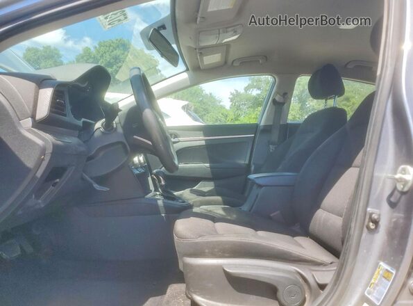 KMHD74LF5KU810090 2019 HYUNDAI ELANTRA Gray წინა სალონის ხედი