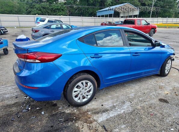 KMHD74LF6HU400715 2017 HYUNDAI ELANTRA Blue Trasero derecho