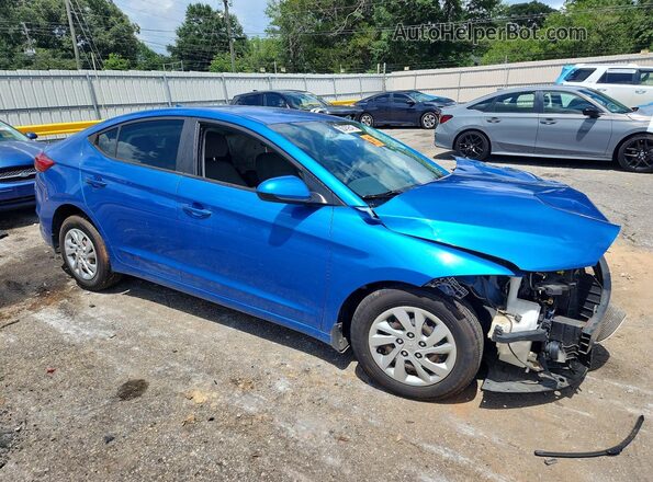 KMHD74LF6HU400715 2017 HYUNDAI ELANTRA Blue Delantero derecho