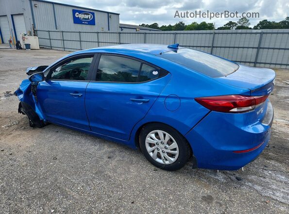 KMHD74LF6HU400715 2017 HYUNDAI ELANTRA Blue Trasero izquierdo