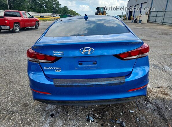 KMHD74LF6HU400715 2017 HYUNDAI ELANTRA Blue Vista trasera
