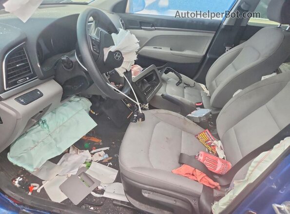 KMHD74LF6HU400715 2017 HYUNDAI ELANTRA Blue Vista interior delantera