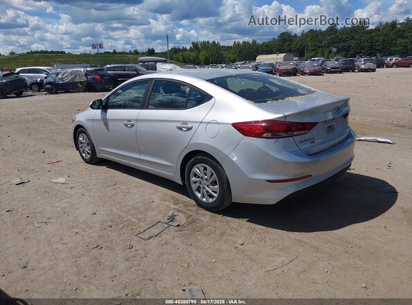 KMHD74LF6JU500027 2018 HYUNDAI ELANTRA Silver Trasero izquierdo