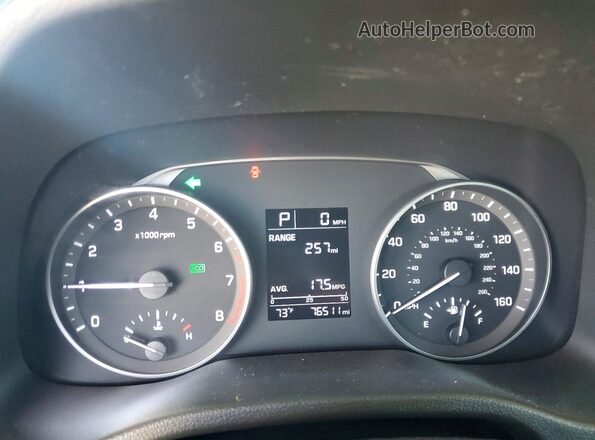 KMHD74LF6JU609457 2018 HYUNDAI ELANTRA Black Instrument cluster view