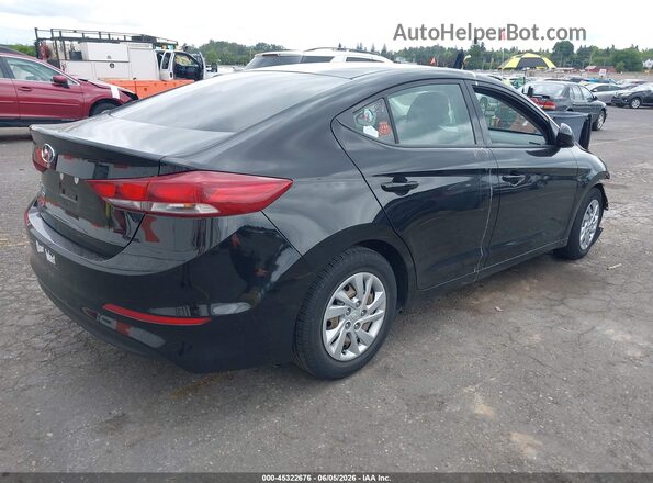 KMHD74LF6JU628106 2018 HYUNDAI ELANTRA Черный Задняя правая четверть