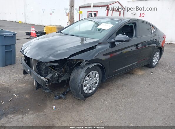 KMHD74LF6JU628106 2018 HYUNDAI ELANTRA Черный Передняя левая четверть
