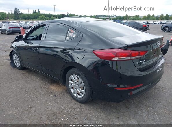 KMHD74LF6JU628106 2018 HYUNDAI ELANTRA Черный Задняя левая четверть