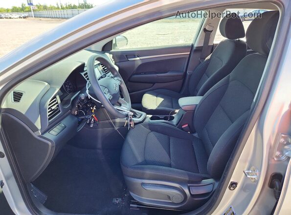 KMHD74LF6KU781182 2019 HYUNDAI ELANTRA Синий Вид салона спереди