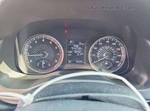 KMHD74LF6KU781182 2019 HYUNDAI ELANTRA Синий Вид щитка приборов