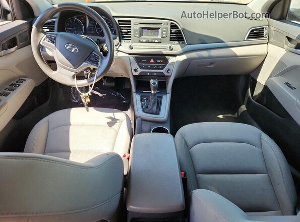 KMHD74LF7HU083656 2017 HYUNDAI ELANTRA Silver Widok deski rozdzielczej