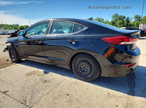 KMHD74LF7HU094737 2017 HYUNDAI ELANTRA Black Tył lewy