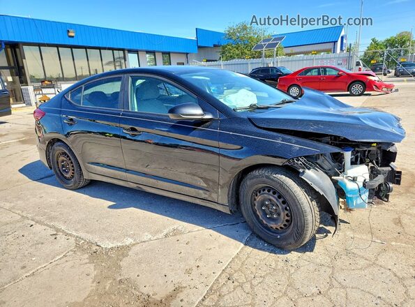 KMHD74LF7HU094737 2017 HYUNDAI ELANTRA Black Przód prawy