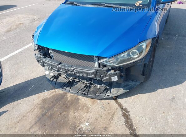 KMHD74LF7HU173132 2017 HYUNDAI ELANTRA Blue Вид спереду