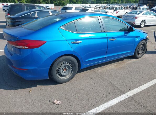 KMHD74LF7HU173132 2017 HYUNDAI ELANTRA Blue Задня права чверть