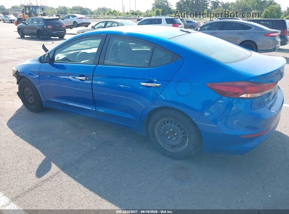 KMHD74LF7HU173132 2017 HYUNDAI ELANTRA Blue Задня ліва чверть