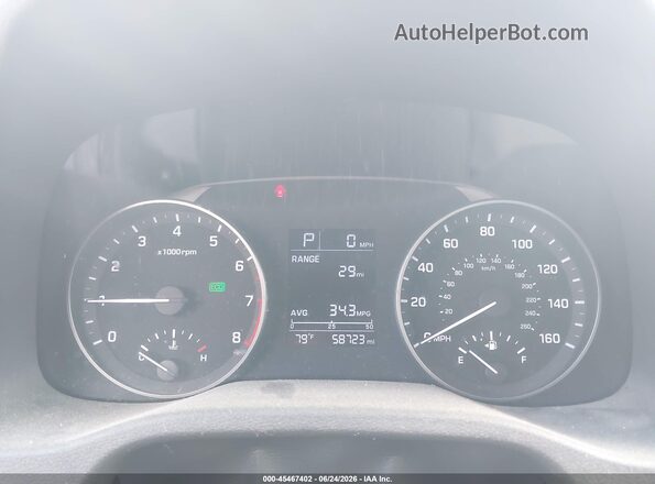 KMHD74LF7HU369104 2017 HYUNDAI ELANTRA Silver Widok tylnych siedzeń