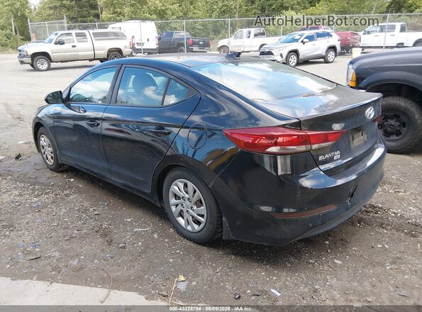 KMHD74LF7HU384816 2017 HYUNDAI ELANTRA Black Tył lewy