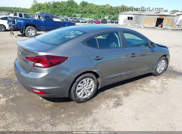 KMHD74LF7KU816845 2019 HYUNDAI ELANTRA Gray Trasero derecho